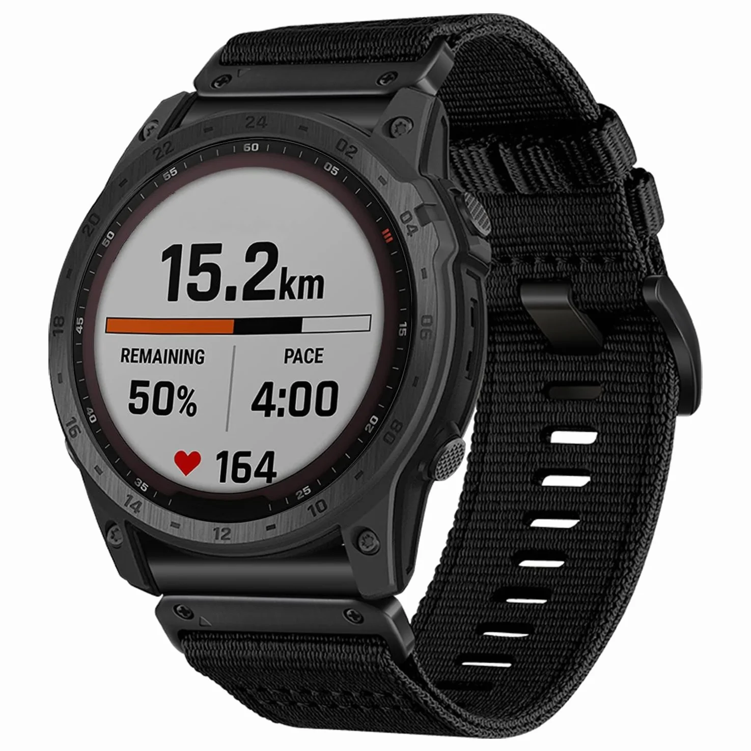 YOOSIDE Wytrzymały nylonowy pasek do zegarka Garmin Fenix 7X / Fenix 6X / Fenix 5X / Enduro, szybkie dopasowanie, 26 mm, regulowany, tkany, nylonowy, sportowa opaska na nadgarstek z zapięciem ze stali