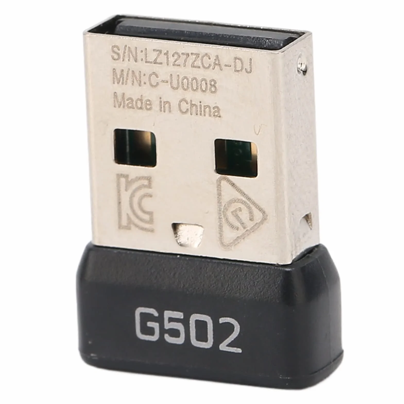 Zamiennik Adaptera Odbiornika Myszy USB do Myszy Bezprzewodowej G502 Lightspeed, Stabilny sygnał Bezprzewodowy 2,4 GHz, Mały Przenośny Odbiornik USB Adapter Myszy do Gier