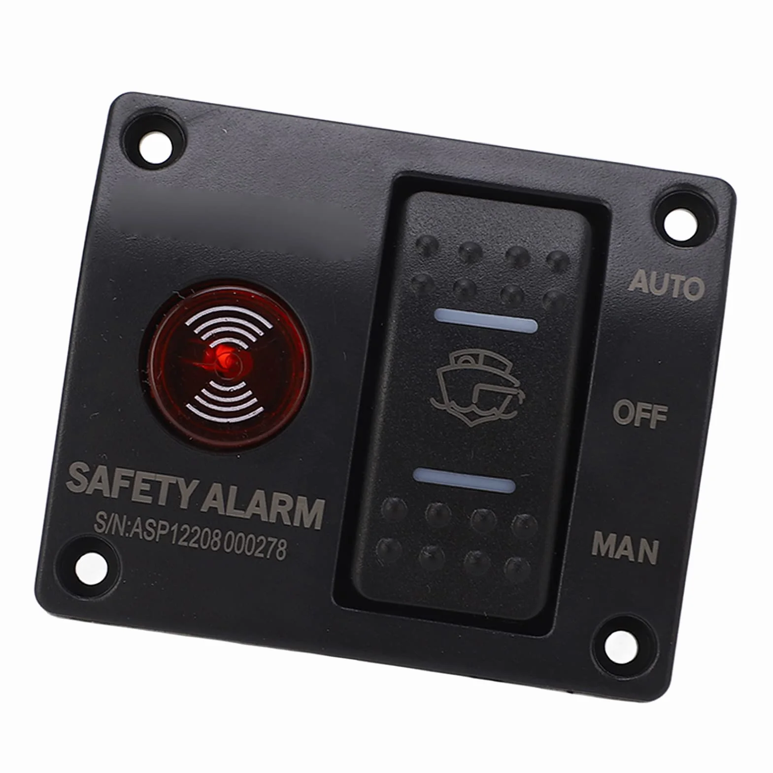 3 Way Warunek Przełącznika Pompy Zęzowej Man Off Auto Włącznik Pompy Zęzowej z światłem LED dla Statków i Jachtów DC24V 3 Way Dilge Pomp Pump Pone (DC12V)