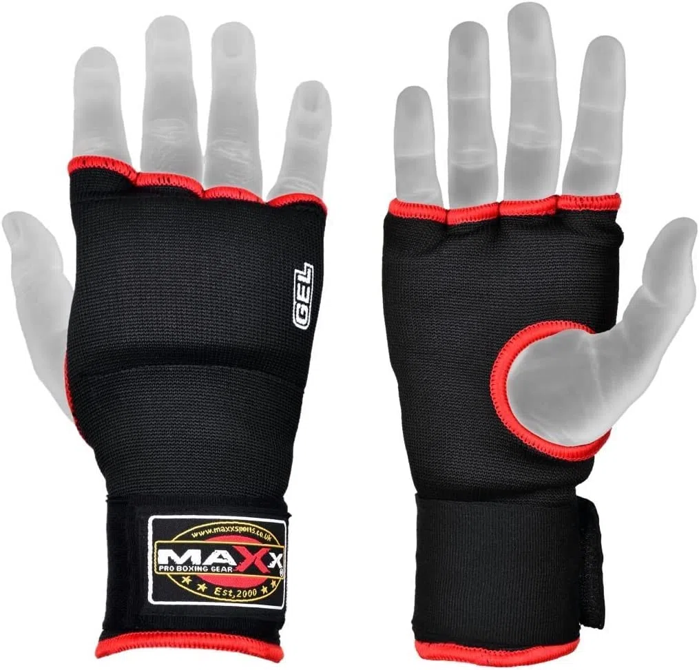 MAXX nowe żelowe wkładki do rąk rękawice bokserskie wyściełane pięścią bandaże Mma Pad Rrp 9,99