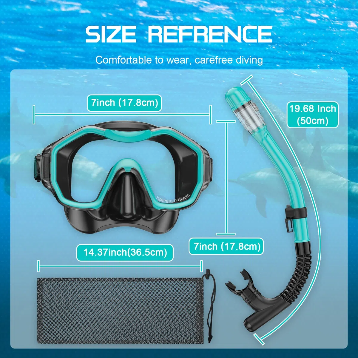 Zestaw do nurkowania dla dorosłych, okulary do nurkowania dla dorosłych z przeciwmgielną maską szerokokątną, okulary do nurkowania z fajką, maską do snorkelingu dla dorosłych do pływania i nurkowania