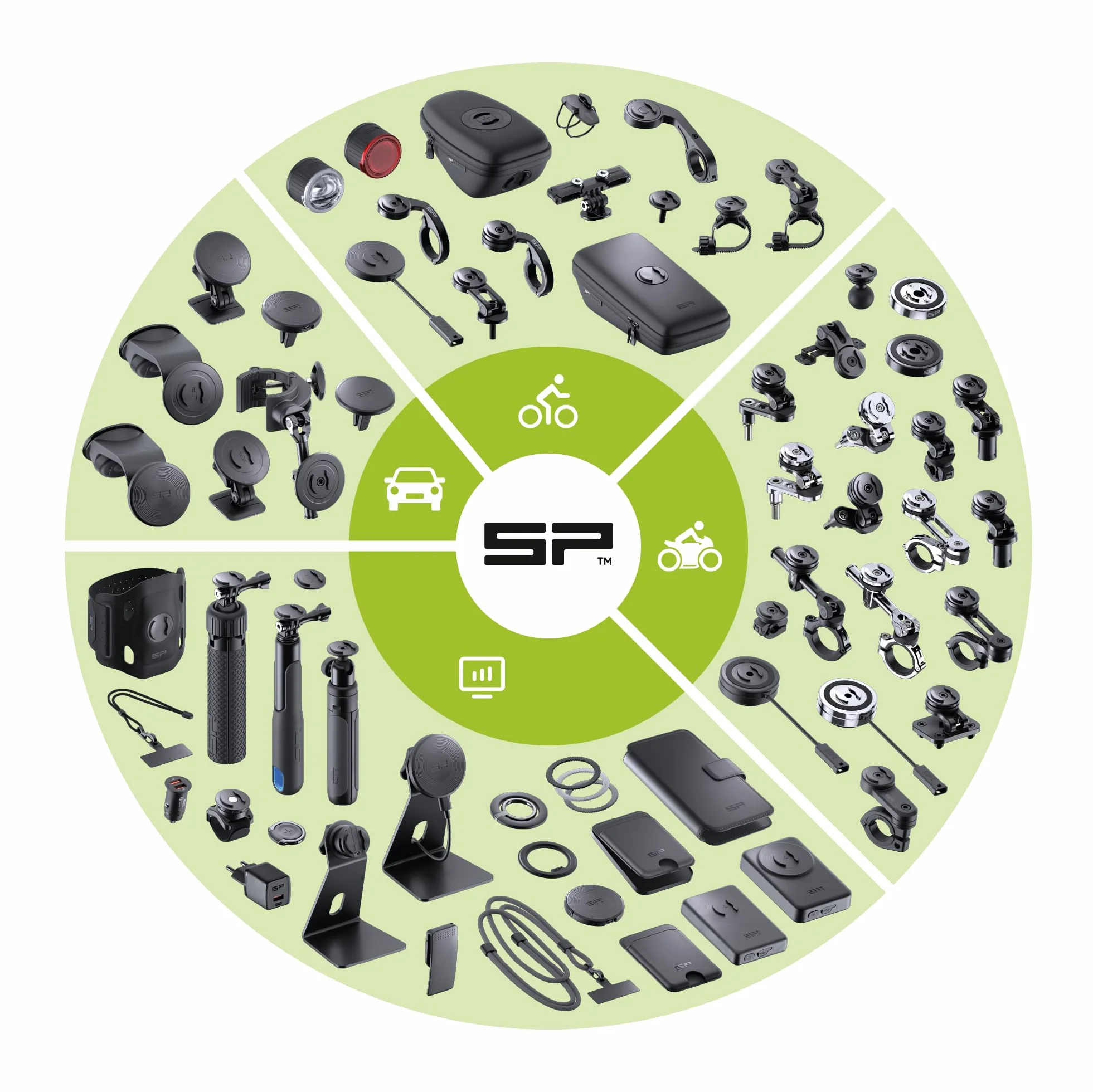 SP Connect Uniwersalny Uchwyt Rowerowy na Telefon 58-85mm Stojak Smartfona Rower Górski