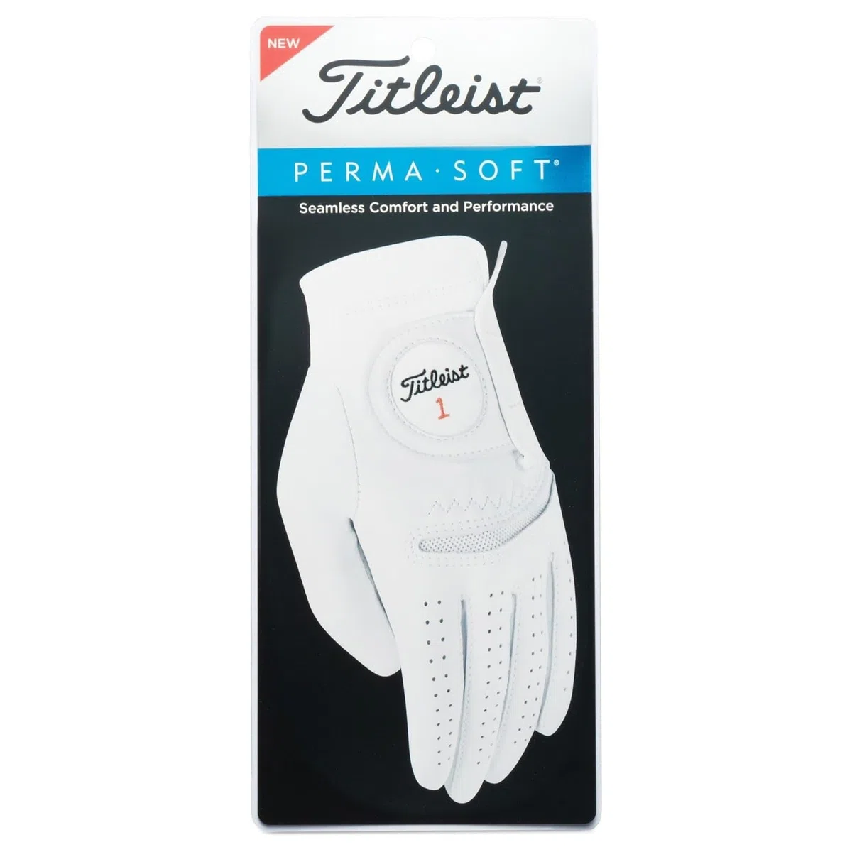 Titleist Perma rękawiczki męskie, miękkie, białe