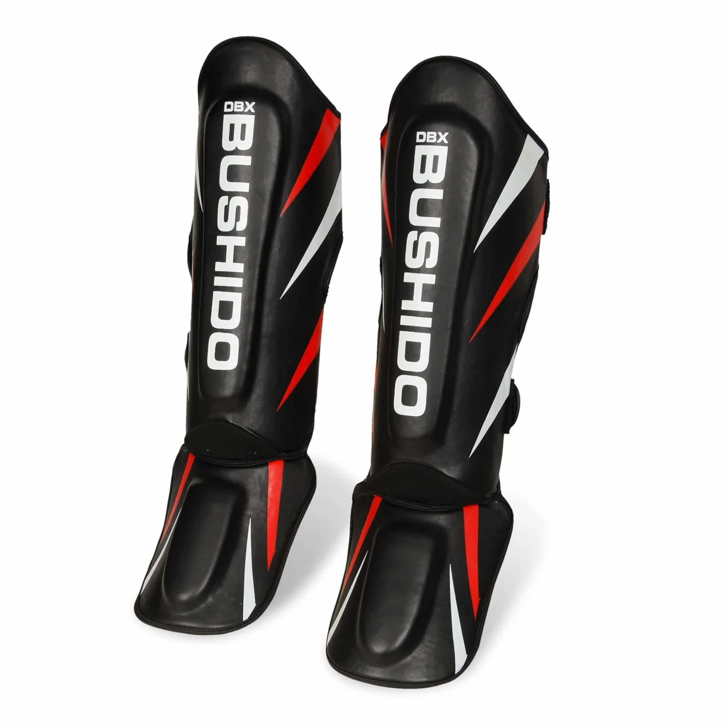 DBX BUSHIDO Ochraniacze Piszczeli SP-10v2 Rozmiar XL - Dla Mężczyzn, Efektywny Trening Kickboxera, Do Sportów Walki, Czarny