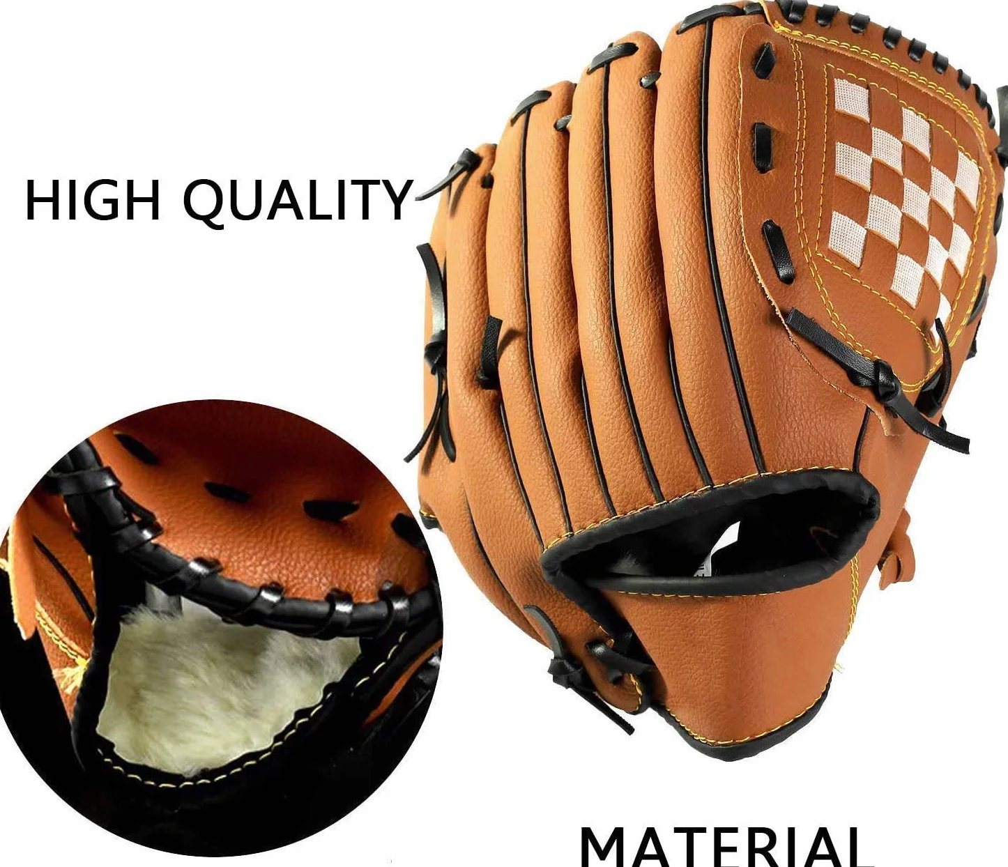 Rękawica baseballowa, sportowe rękawice do mrugnięcia z baseballem, skóra PU, regulowane i wygodne, 27 cm, 29 cm, 31,8 cm, rzut prawą ręką, rękawica lewa ręka