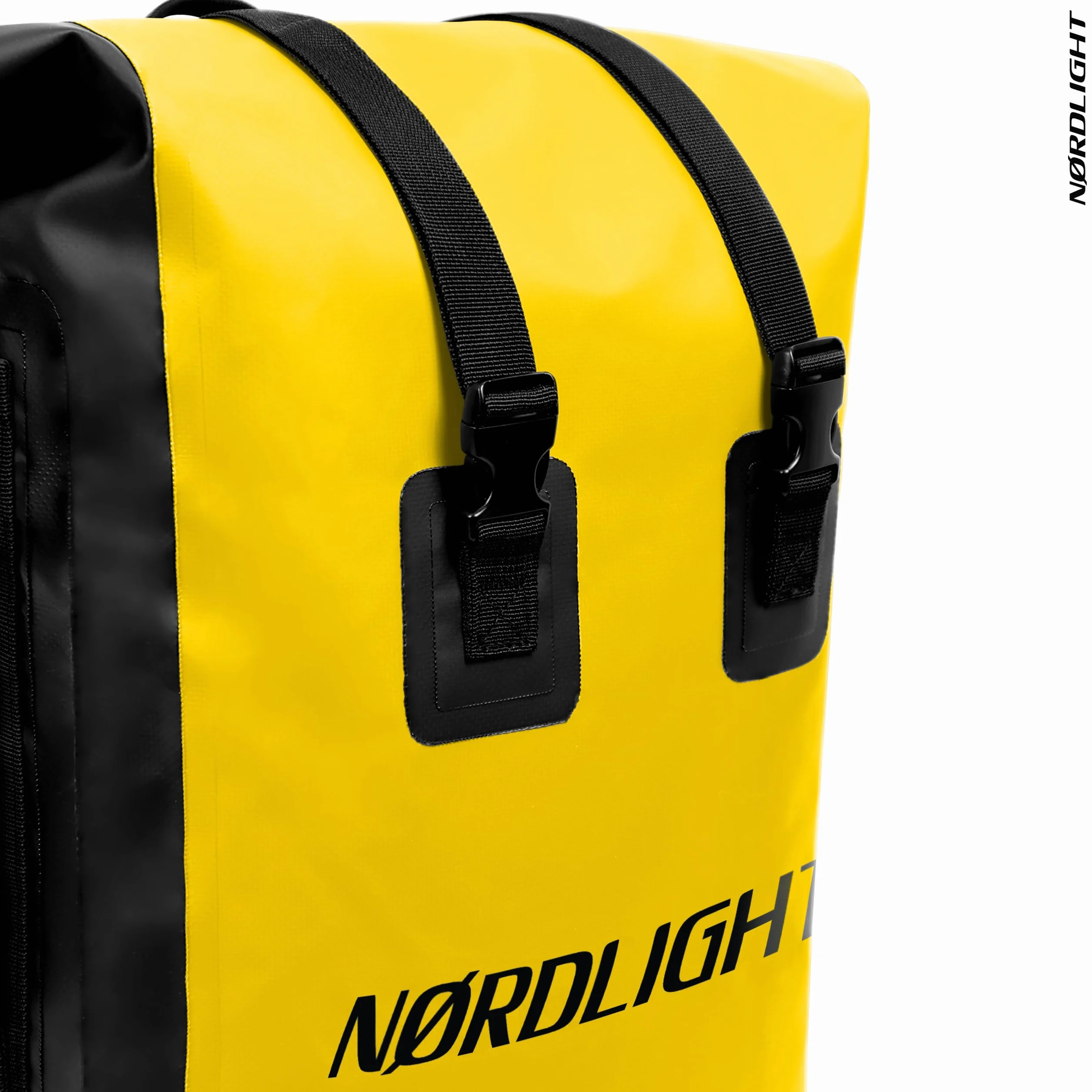 Nordlight Wodoodporny plecak Dry Bag 35L - (Żółty) Plecak zwijany z wyściełanym paskiem do noszenia, wodoodporna torba do sportów wodnych, plecak rowerowy, plecak kurierski, trekking, wędkarstwo