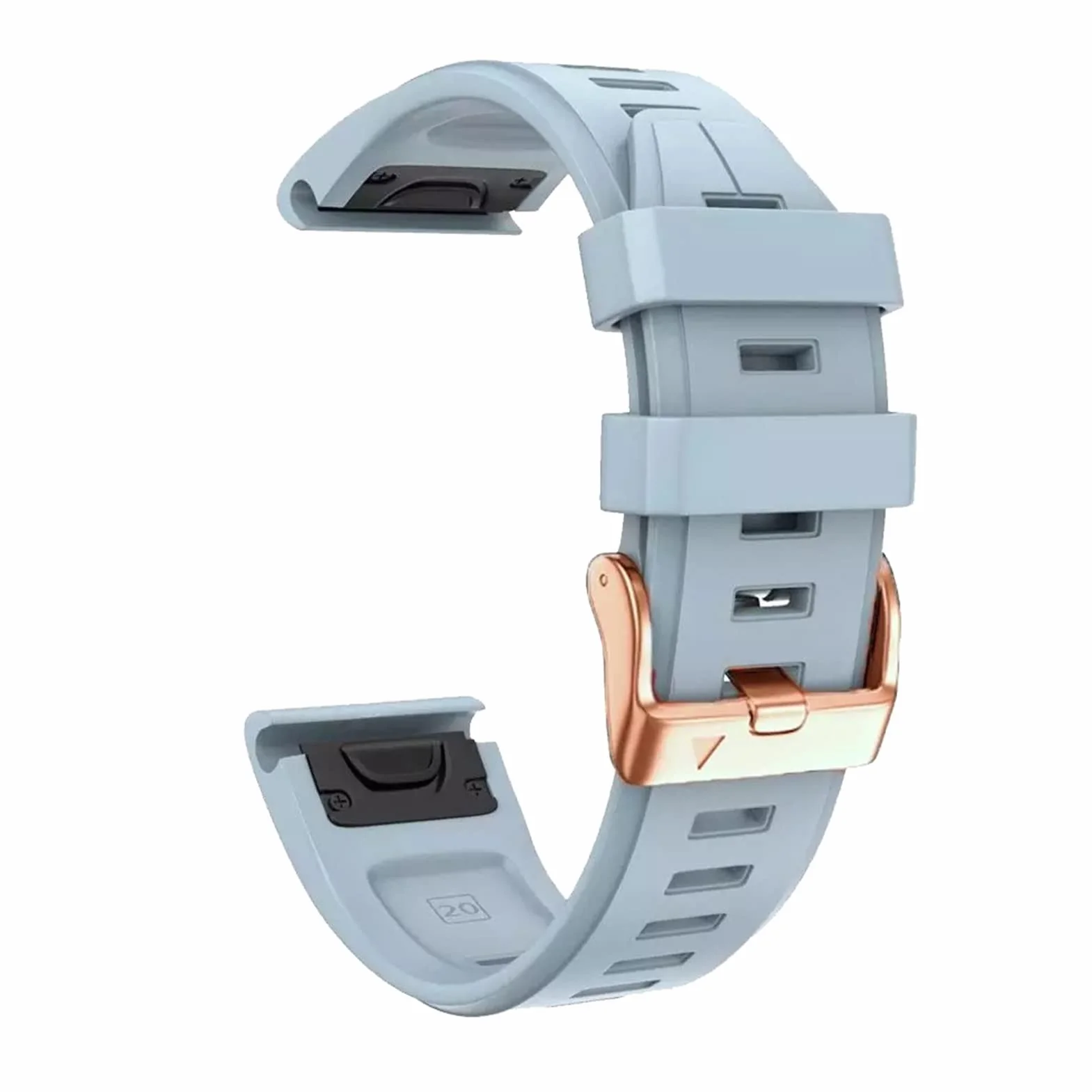 AMSH Pasek do zegarka Garmin Fenix 7S 6S Pro 5S Plus Instinct 2S 20 mm Silikonowa Bransoletka
