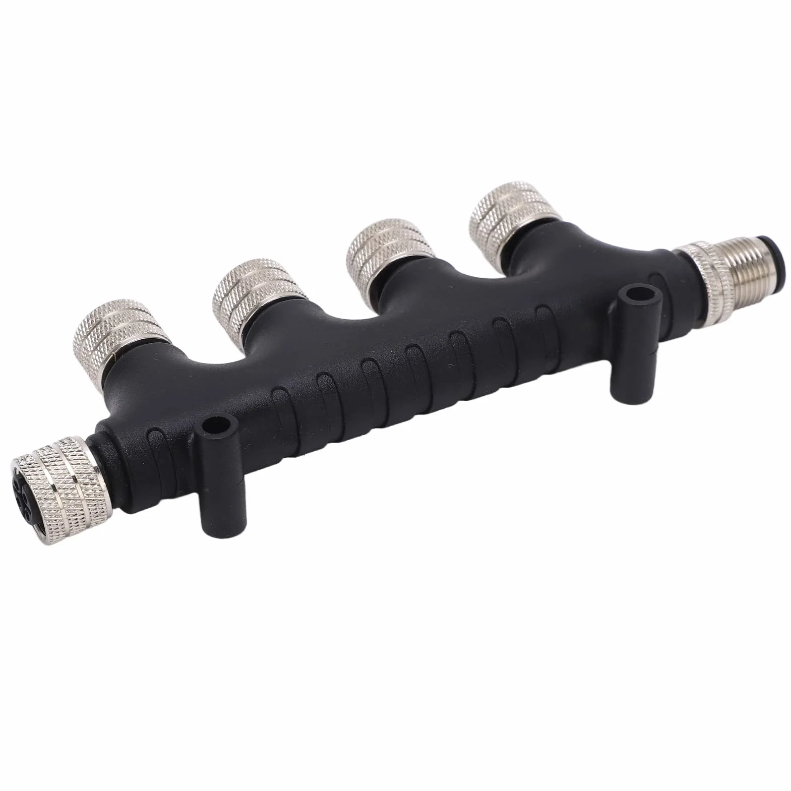 Wieloportowe Złącze Typu T NMEA 2000, 4-portowe Wieloportowe Złącze Typu T NMEA 2000 5-stykowe Szkieletowe Kable Odgałęźne 4-portowy Wieloportowy Terminator Trójnikowy do Sieci