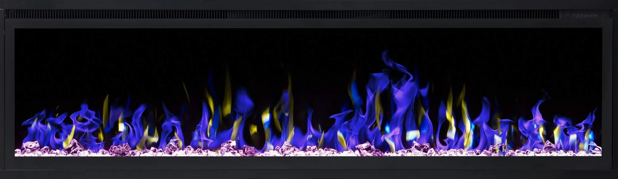 AFLAMO Royal kominek ścienny z funkcją grzania 750-1500 W LED 126x43x15
