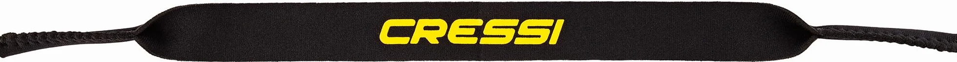 Cressi Okulary Neo Retainer pływający pasek neoprenowy czarny żółty
