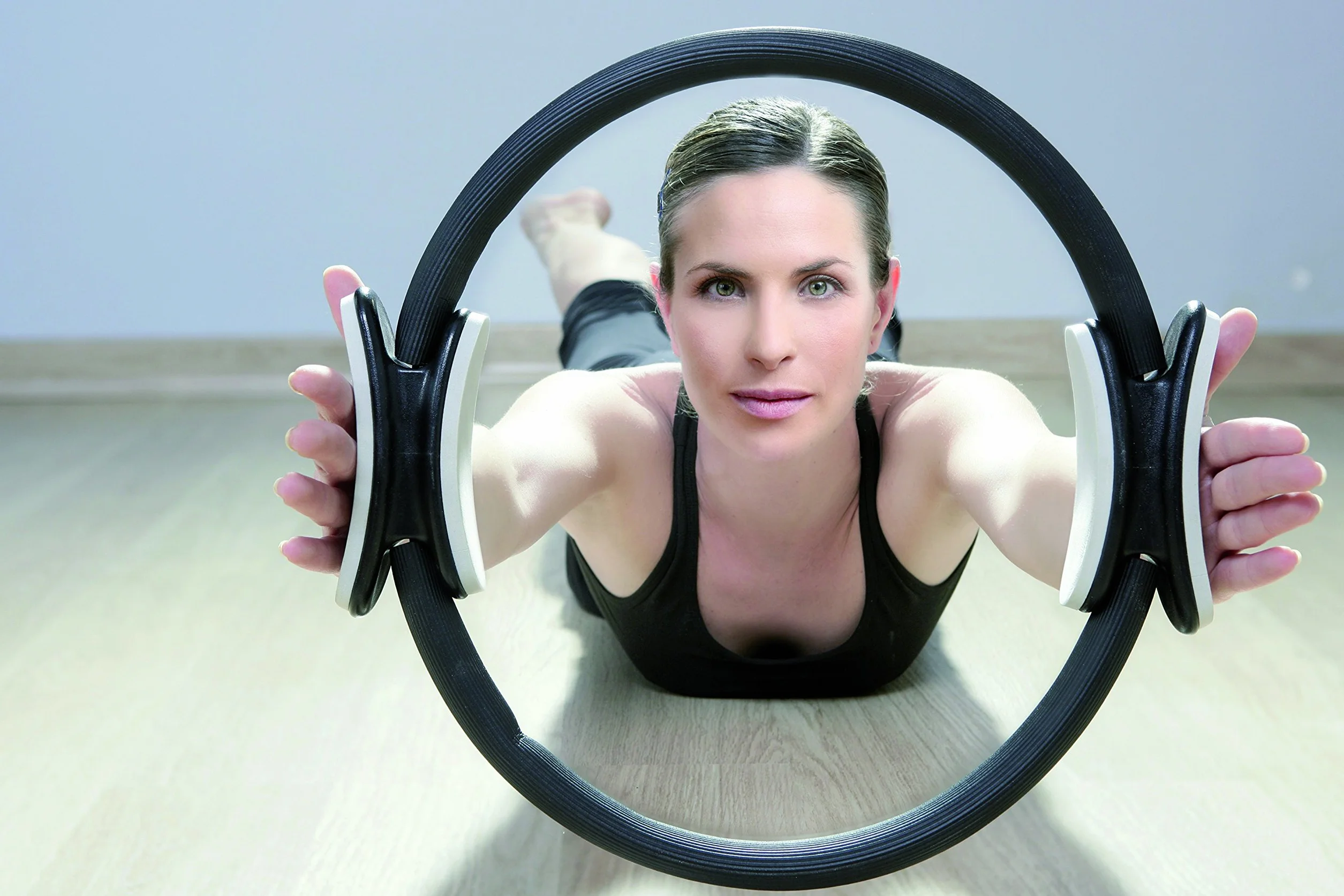 sveltus Unisex Anneau Pilates, czarny/szary, średnica 38 cm