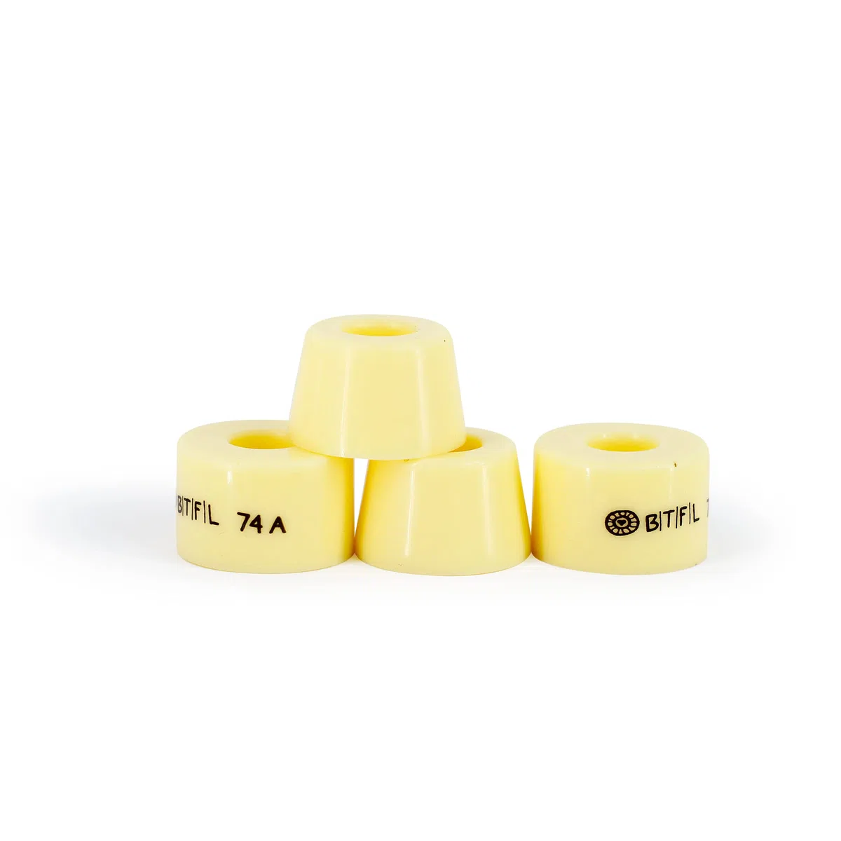 BTFL Bushings – gumki kierujące – łożysko ślizgowe o twardości 74A, 78A i 80A (74A żółty)