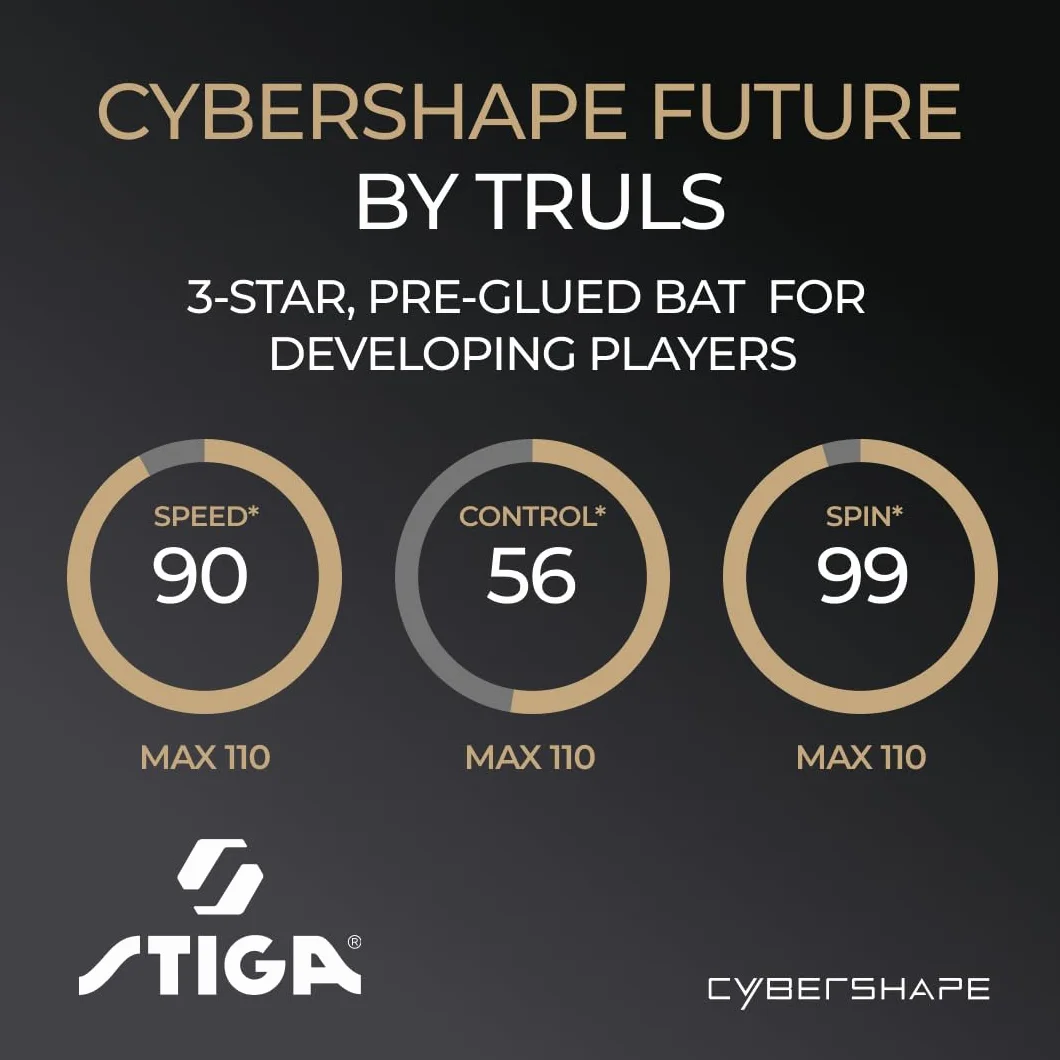 STIGA Cybershape Future by Truls Möregårdh, rewolucyjna rakieta do tenisa stołowego 3-gwiazdkowa z sześciokątem
