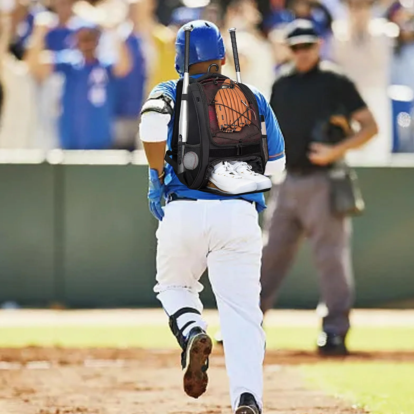 Générique Torba baseballowa dla, torba baseballowa, plecak softballowy z przegrodą na buty dla chłopców - kij o dużej pojemności na kaski, buty, kije
