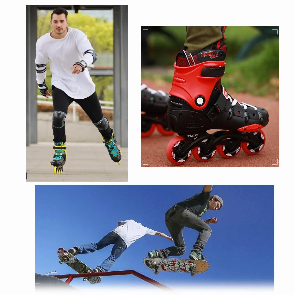 JZK 20 x Łożyska Skate 608 RS ABEC-9 Łożyska Rolki Łyżwy Rolki Łyżwy Skutery, Czerwony i Czarny