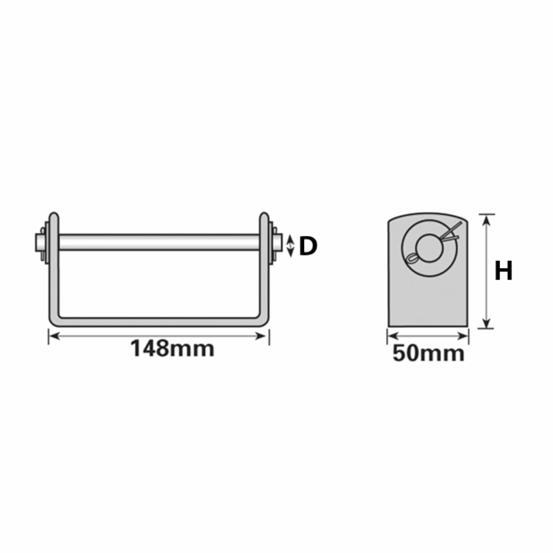 AB Tools Łódź/odrzutowiec/ponton przyczepa kil V wałek i wspornik 16 mm wrzeciono UBR18 UBR20