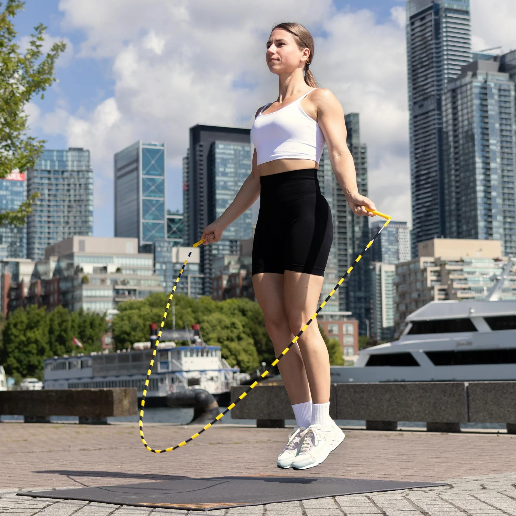 Honor Athletics Skakanka z koralikami 2.0 – regulowana z nietłukącymi się uchwytami i nietłukącymi się koralikami dla lepszego treningu fitness