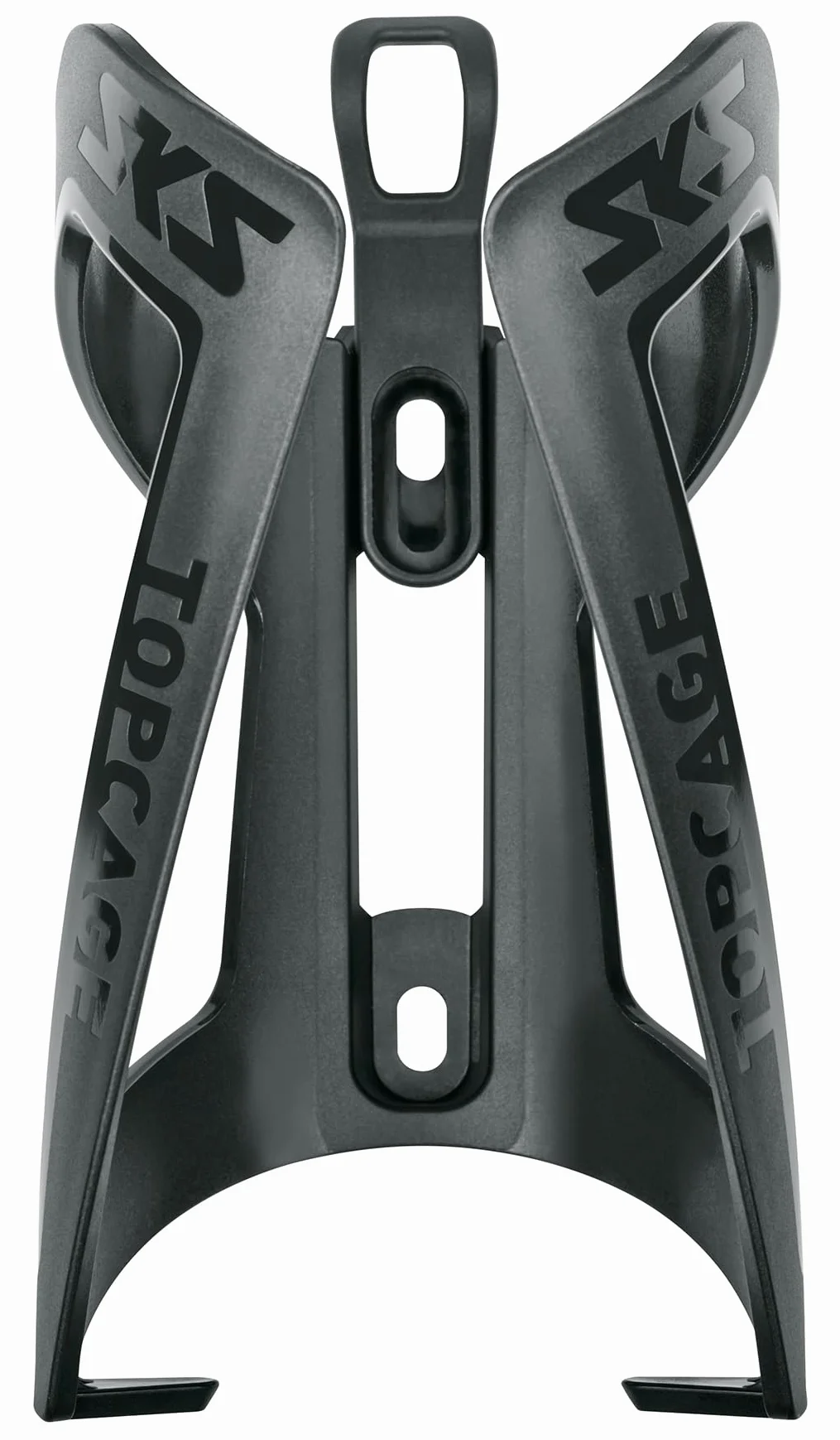 SKS GERMANY TOPCAGE uchwyt na butelki (rowerowy uchwyt na butelki ze stabilnego tworzywa sztucznego, różne haczyki, również na butelki o pojemności 1,5 l, wyprodukowano w Niemczech)
