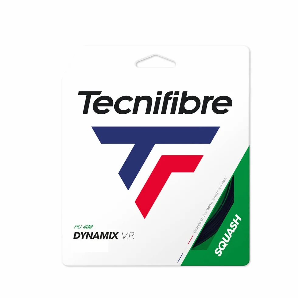Tecnifibre Dynamix VP 1.15 lina do squasha dla dorosłych, unisex, czarna, 1,15/9,70 m