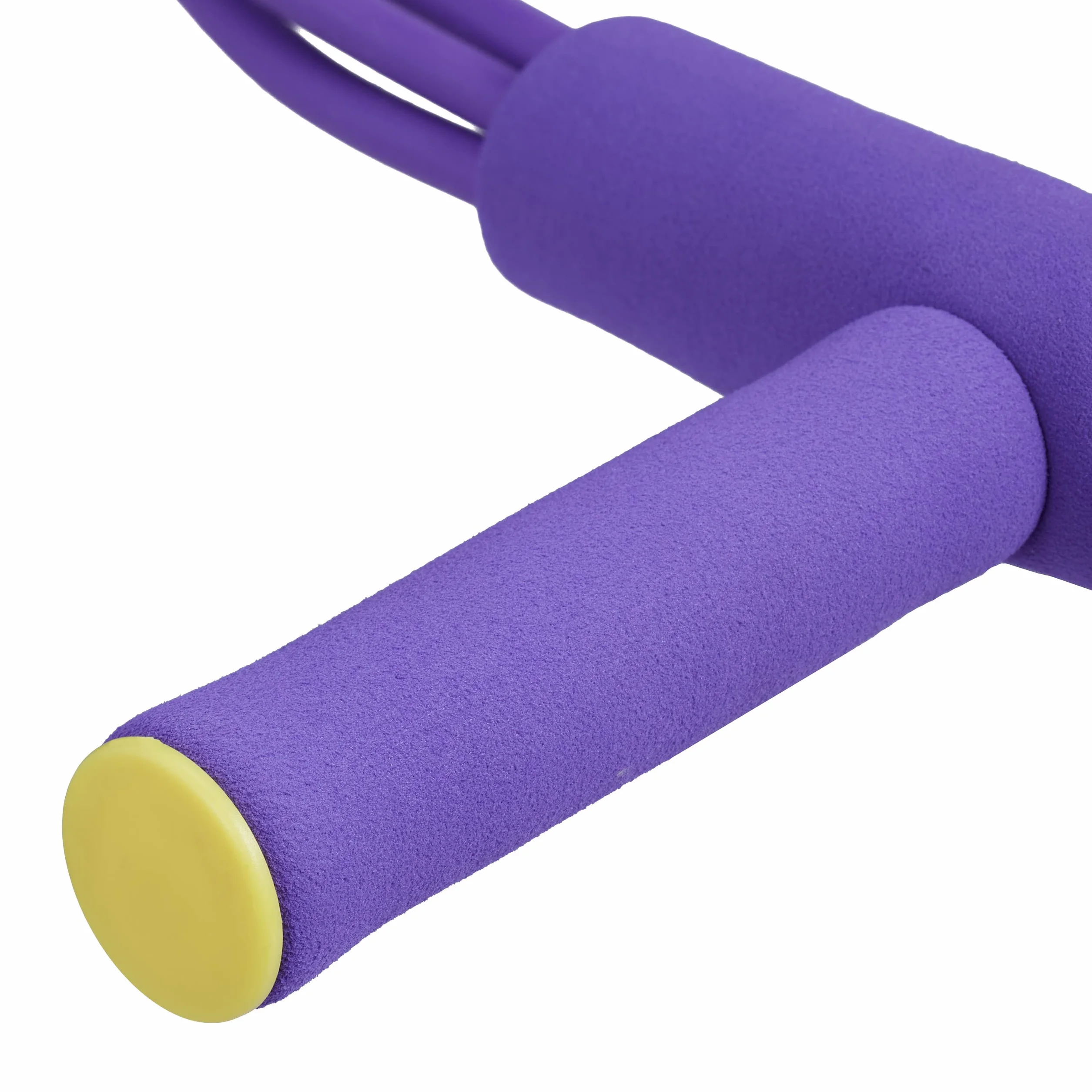 Relaxdays Multi Expander regulowane pedały uchwyt wielofunkcyjny taśma oporowa do fitness fioletowy