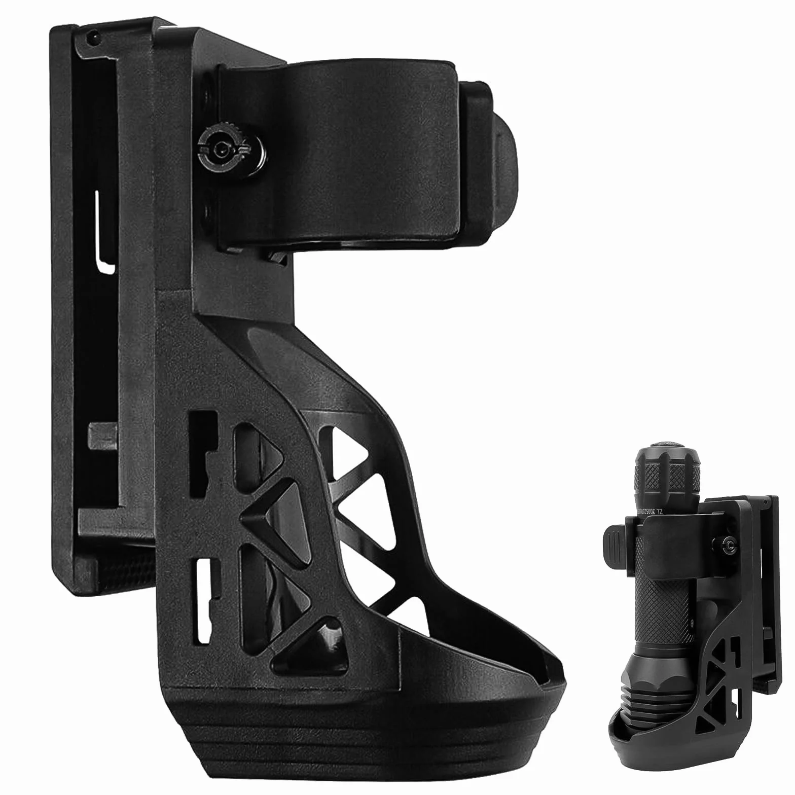 Uchwyt na latarkę 360 stopni PVC 2,5-3 cm czarny
