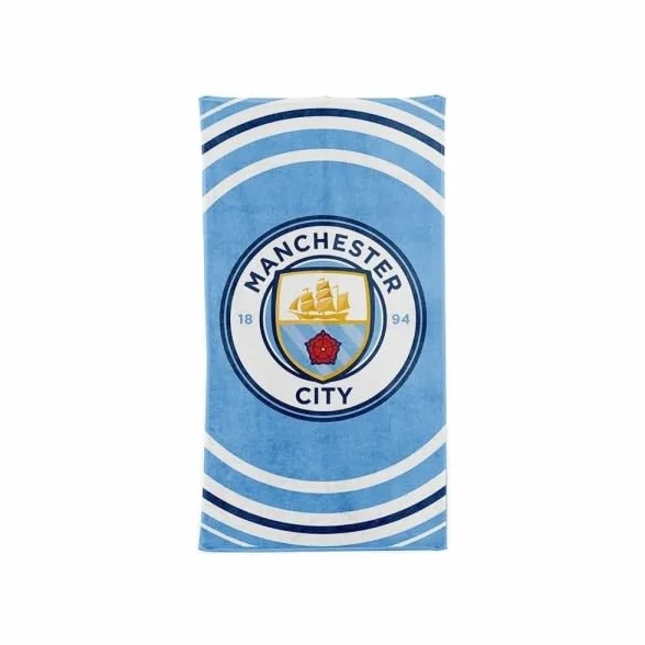 MANCHESTER CITY Oficjalny ręcznik FC Pulse Design (jeden rozmiar) (niebieski/biały)