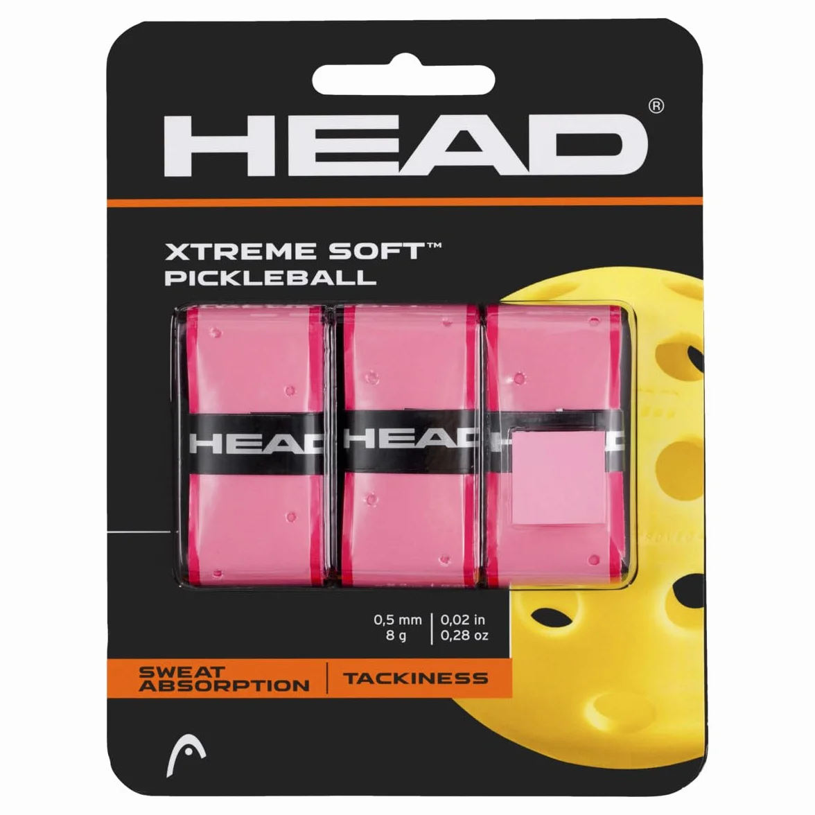 HEAD Taśma XtremeSoft Pickleball dla dorosłych, unisex, różowa, jeden rozmiar