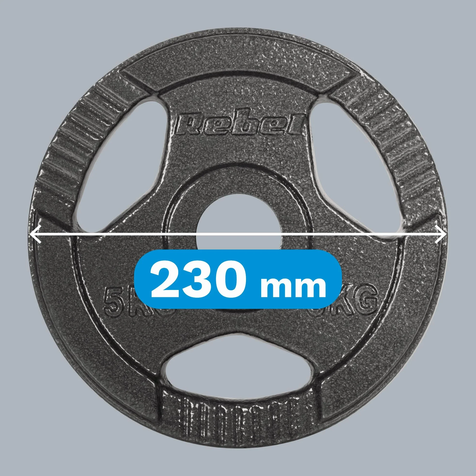 Rebel Electro Zestaw Obciążeń Żeliwnych 4x5 kg Otwór 51mm Talerz z Uchwytami