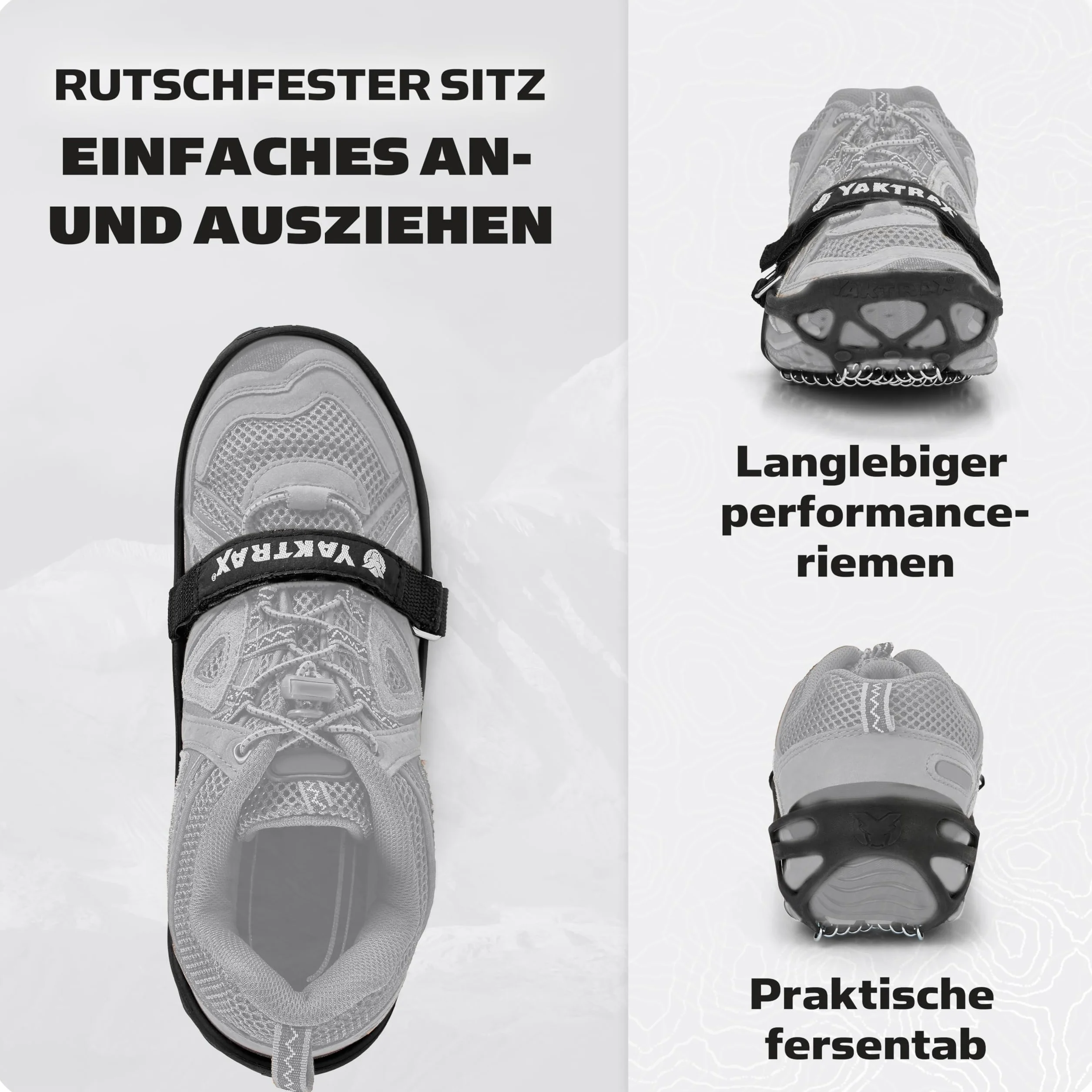 Yaktrax Diamond buty unisex, dla dorosłych, czarne, L