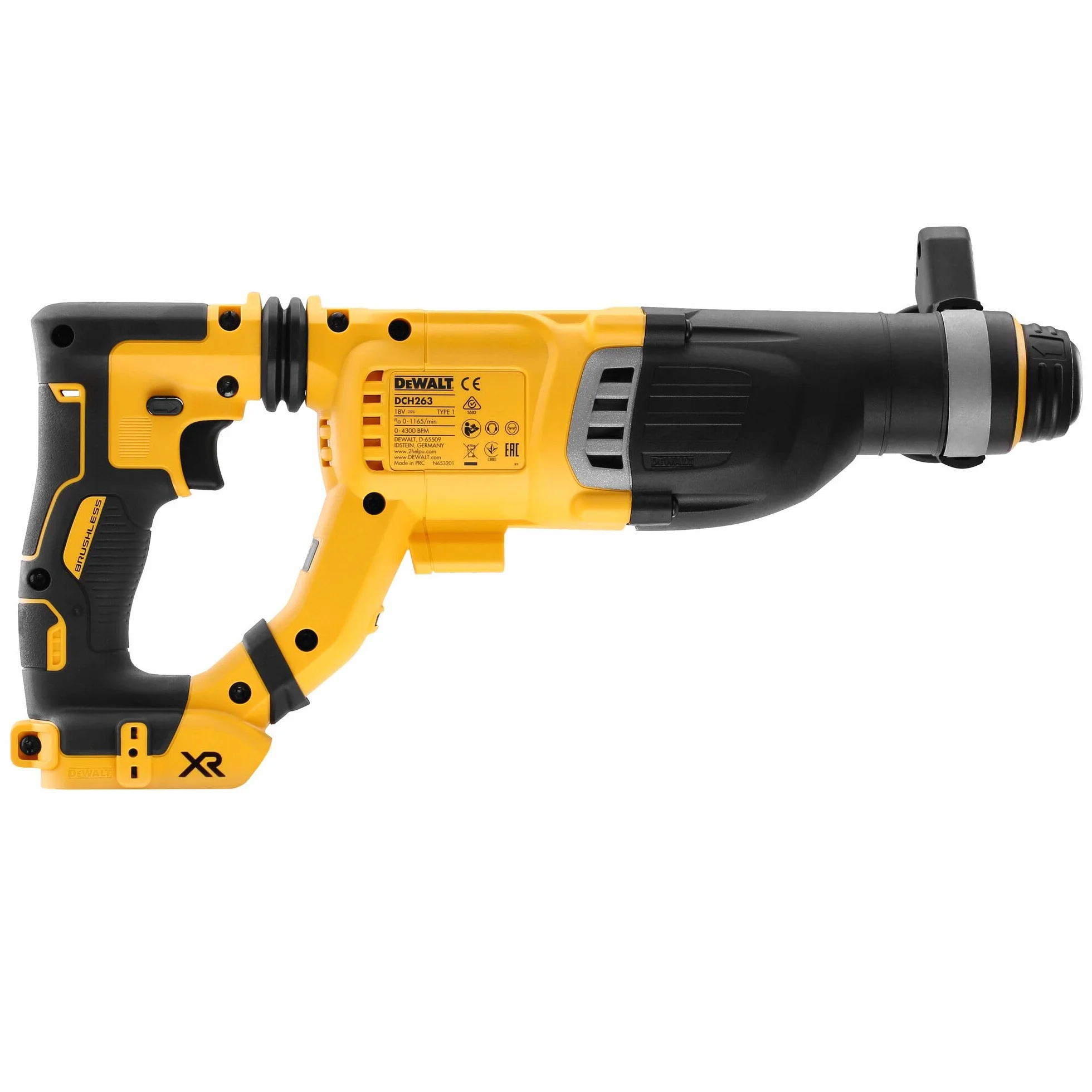 Dewalt Dch263Nt Młot Udarowo-Obrotowy, Czarny/Żółty, 40,4 x 8,4 x 18,7 cm, 2,7 kg