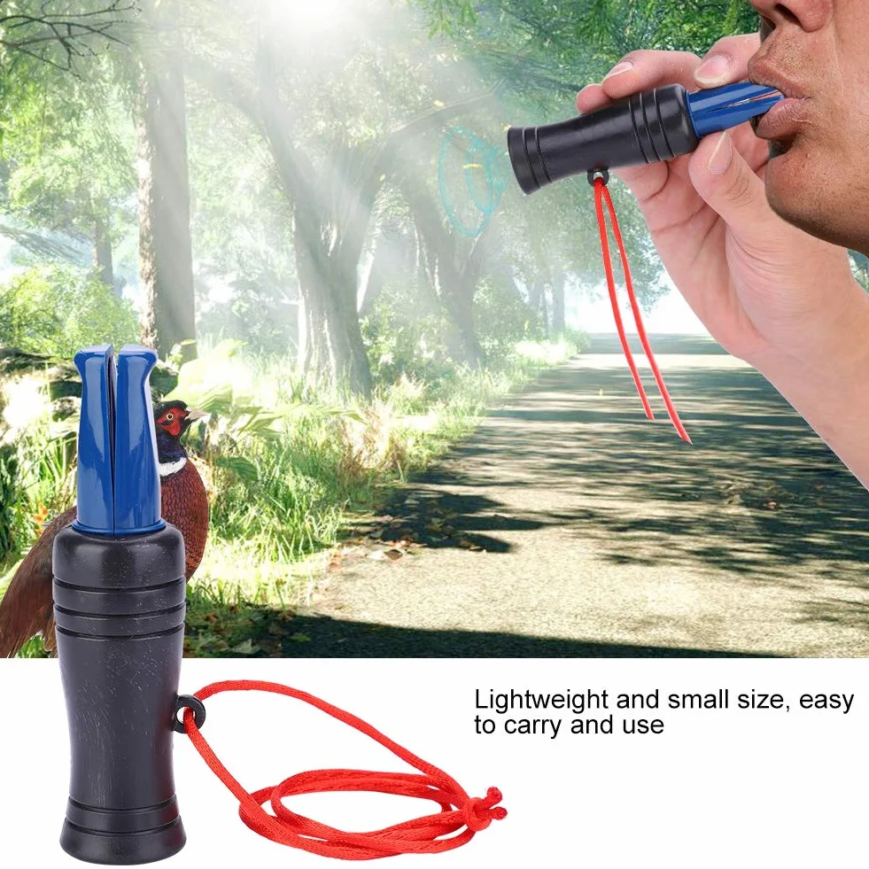 Tefola Gwizdek na Kaczki, trwałe PVC Duck Call, akcesorium myśliwskie z liną