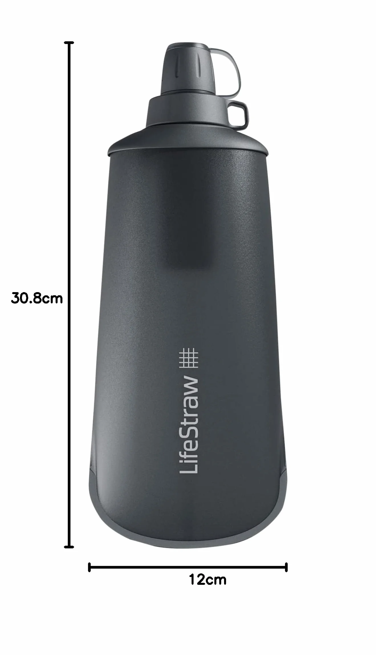 Lifestraw Peak Squeeze Butelka Filtrująca 1 l Ciemnoszary
