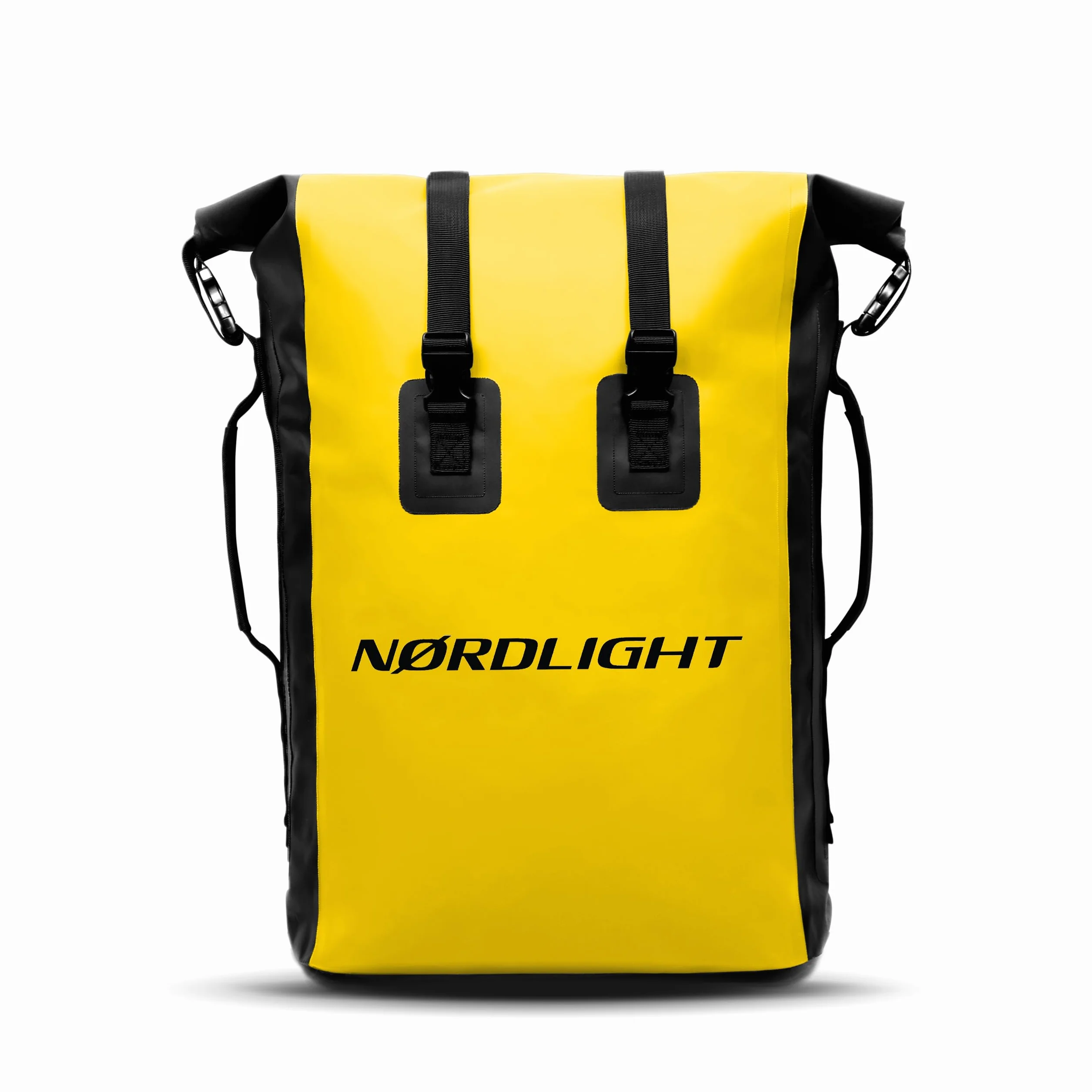 Nordlight Wodoodporny plecak Dry Bag 35L - (Żółty) Plecak zwijany z wyściełanym paskiem do noszenia, wodoodporna torba do sportów wodnych, plecak rowerowy, plecak kurierski, trekking, wędkarstwo