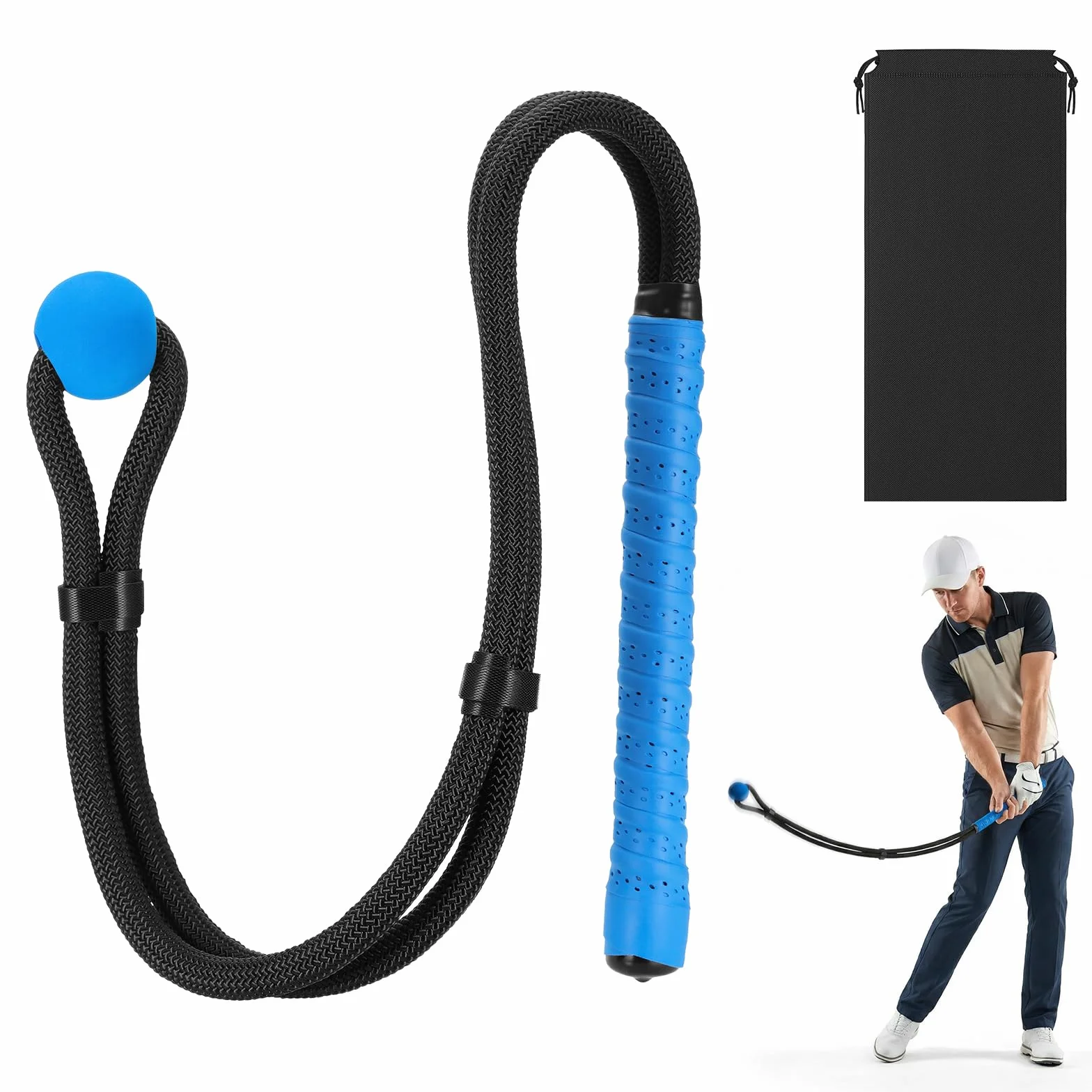 Starvortex Golf Swing Trainer, wysuwany trener zamachowy do treningu