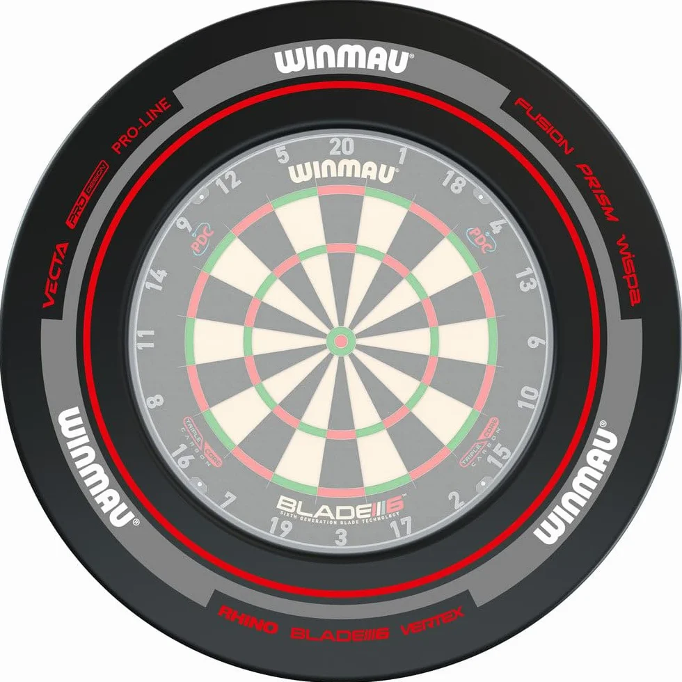 WINMAU Advance Dart Surround czarny czerwony biały zielony