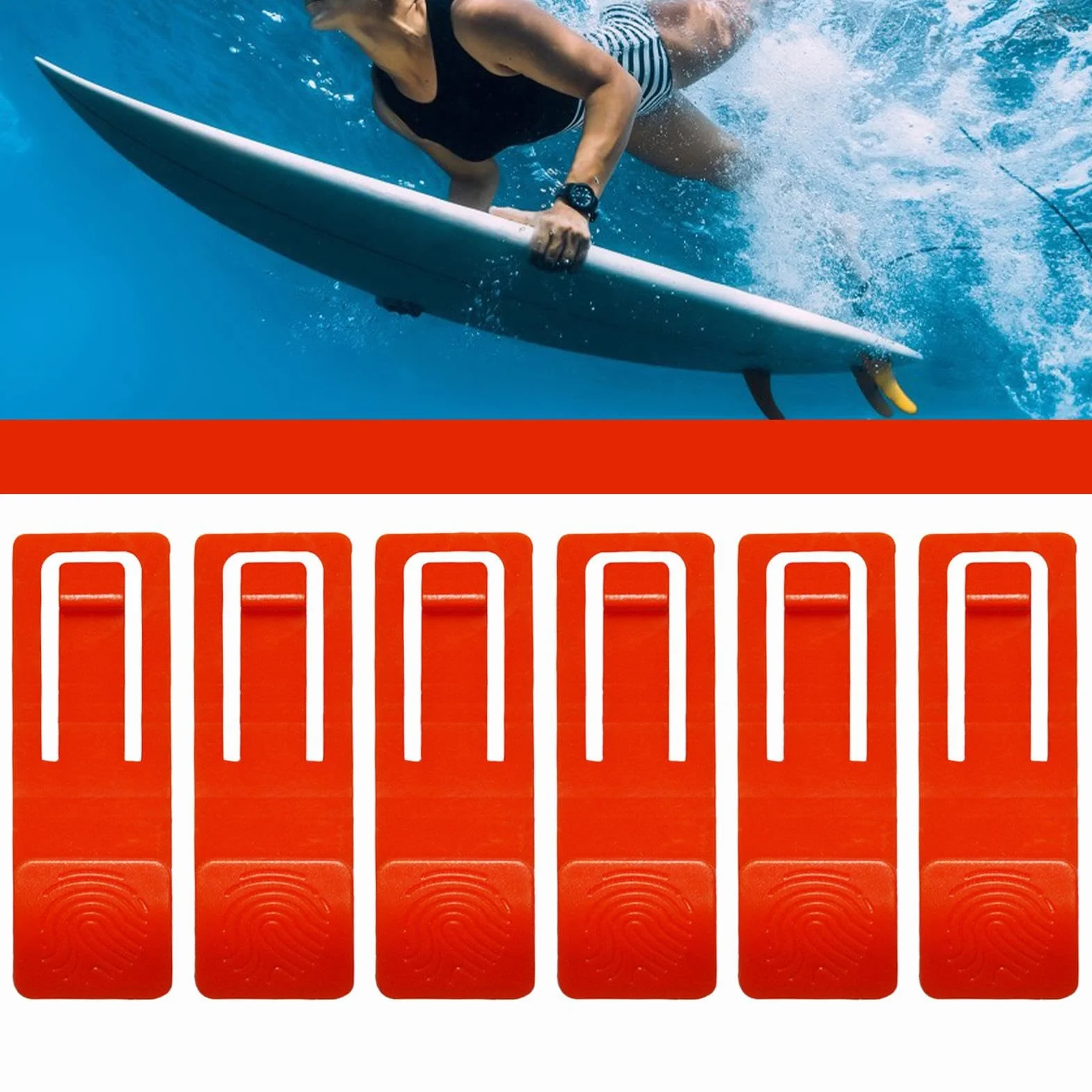 Klamra płetwy deski surfingowej – zapasowy trzpień podstawy płetwy deski surfingowej | wspornik płetwy zębatej odpinana klamra klips do deski surfingowej Longboard