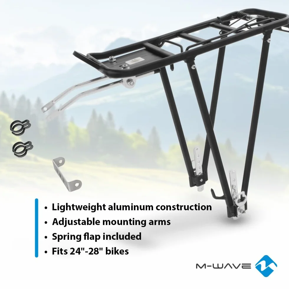 M-Wave Bagażnik aluminiowy, wkręcany na II A