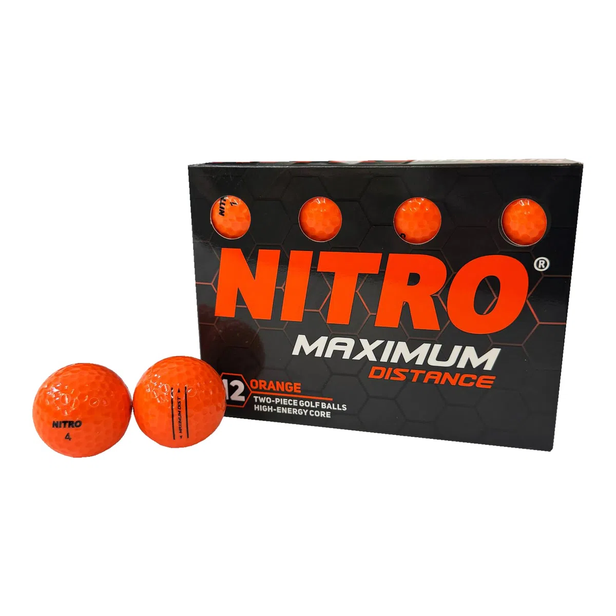 Nitro Piłka golfowa o maksymalnej odległości (12-pak)