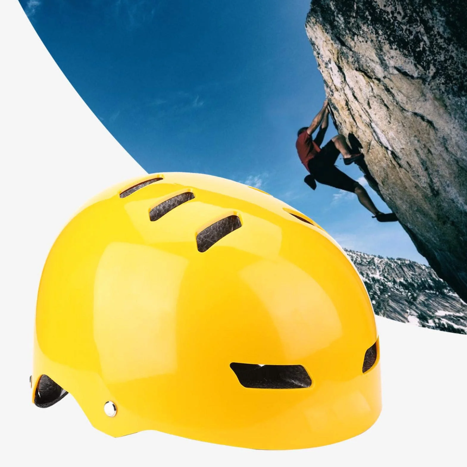 Lekki kask do wspinaczki kask wspinaczkowy ochrona g?owy, kask z wy?ció?k? pod brod?, do wspinaczki górskiej casque d escalade Casques