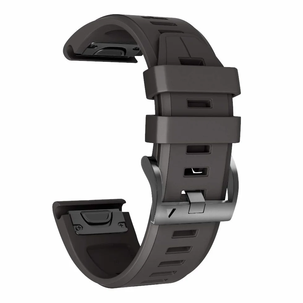 NotoCity Pasek do zegarka Garmin Fenix 5 / Fenix 5 Plus/Fenix 6 / Fenix 6 Pro/Fenix 7 / Fenix 7 Pro Forerunner 935/945, silikonowy pasek Quick-Fit o szerokości 22 mm, wiele kolorów (czarny)