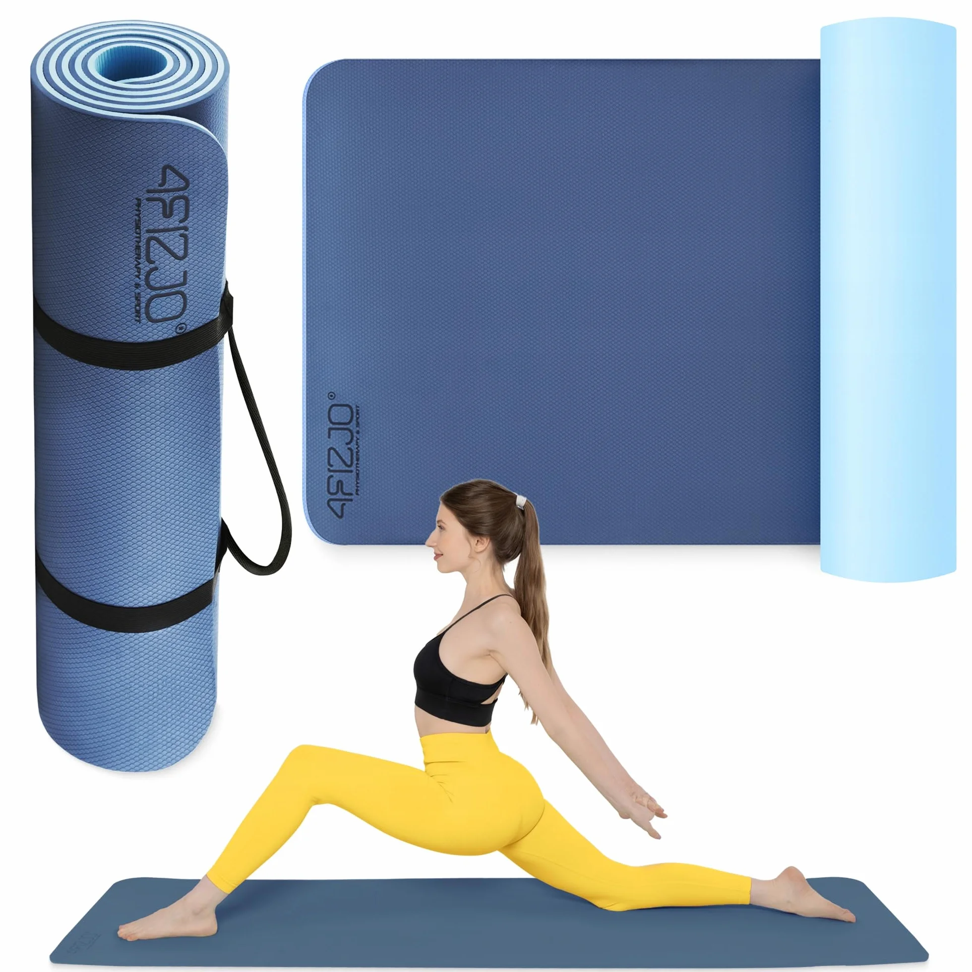 Mata do ćwiczeń joga fitness dwustronna antypoślizgowa 6mm