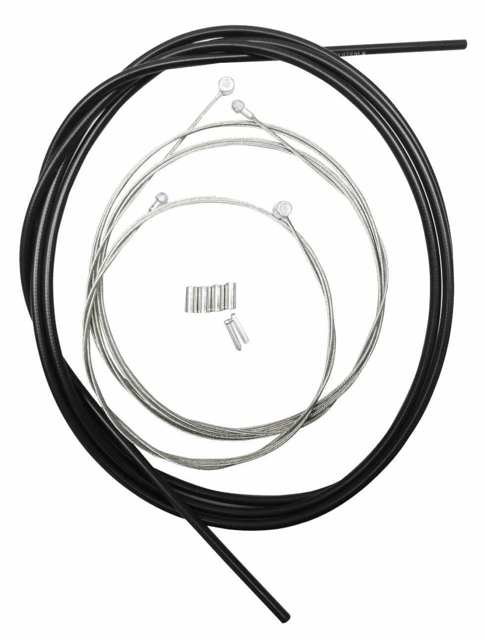 Shimano Damski zestaw kabli hamulcowych, linka hamulcowa, czarny
