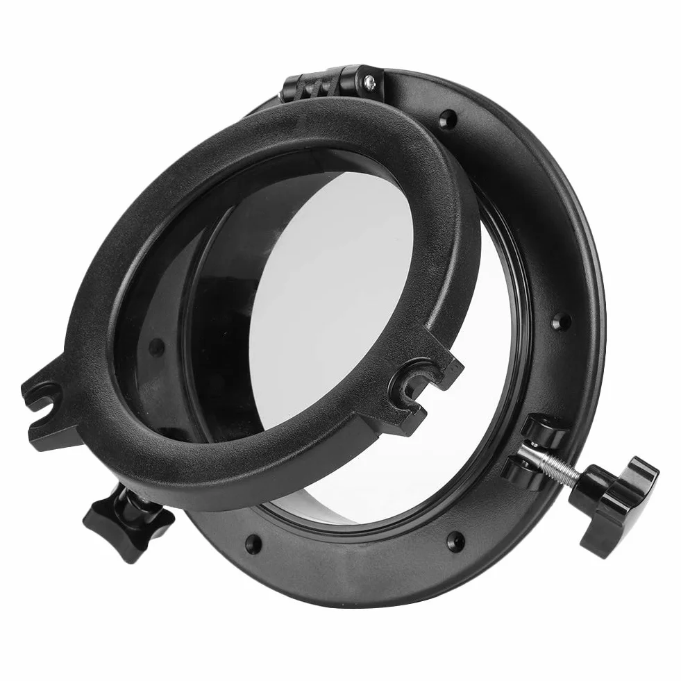 Akozon Bulaj do łodzi 8 w jachtu, okrągłe otwarcie, do jachtu, do łodzi, bulaju, ze szkła hartowanego, 265 mm, biały, do przyczepy kempingowej, łodzi, jachtu, do okien łodzi, bulajów, szkła hartowanego