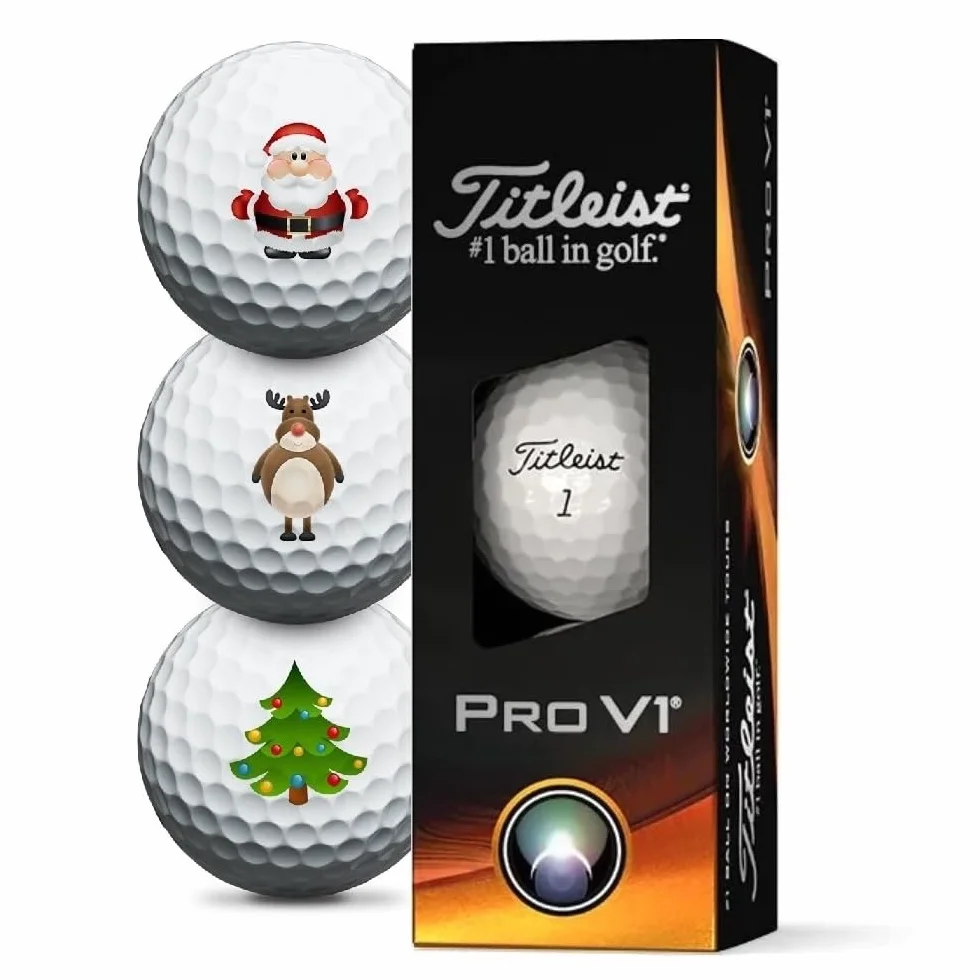 Titleist Pro V1 Świąteczne piłki golfowe - 3 szt