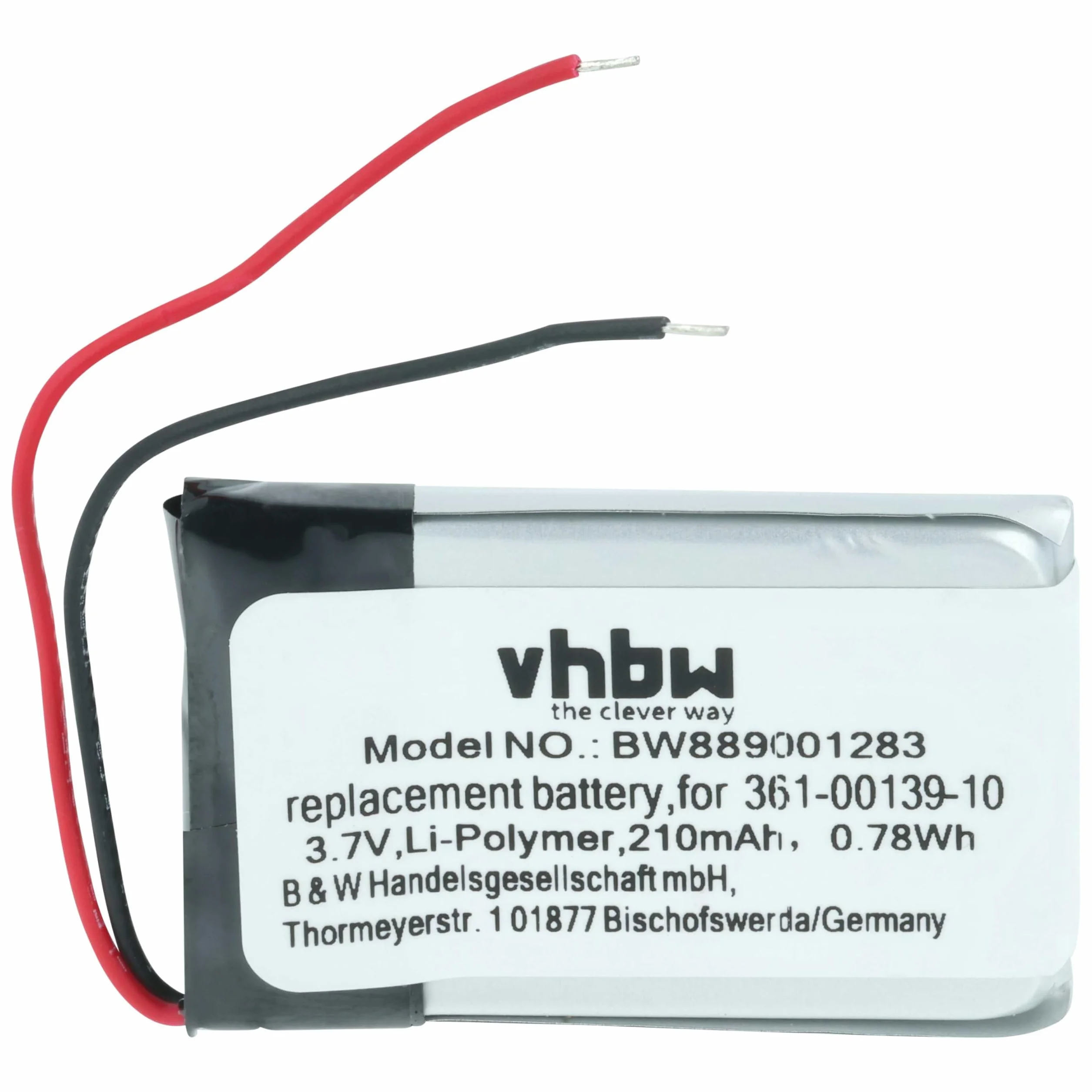 vhbw Bateria kompatybilna z Garmin Venu 2 Smartwatch Watch Watch bransoletka fitness (210 mAh, 3,85 V, litowo-polimerowa)