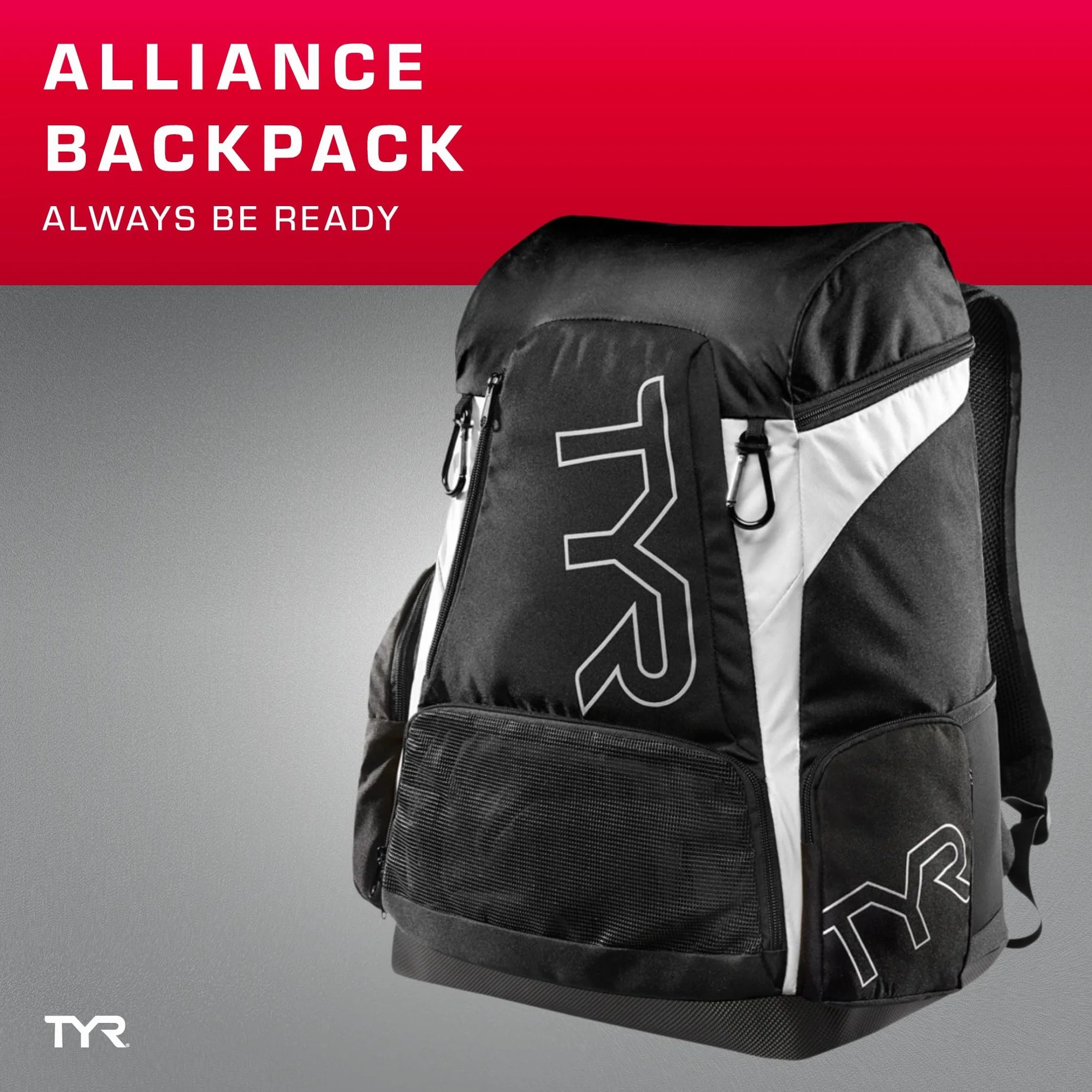 TYR Plecak unisex Alliance, Czarny/czarny, Medium
