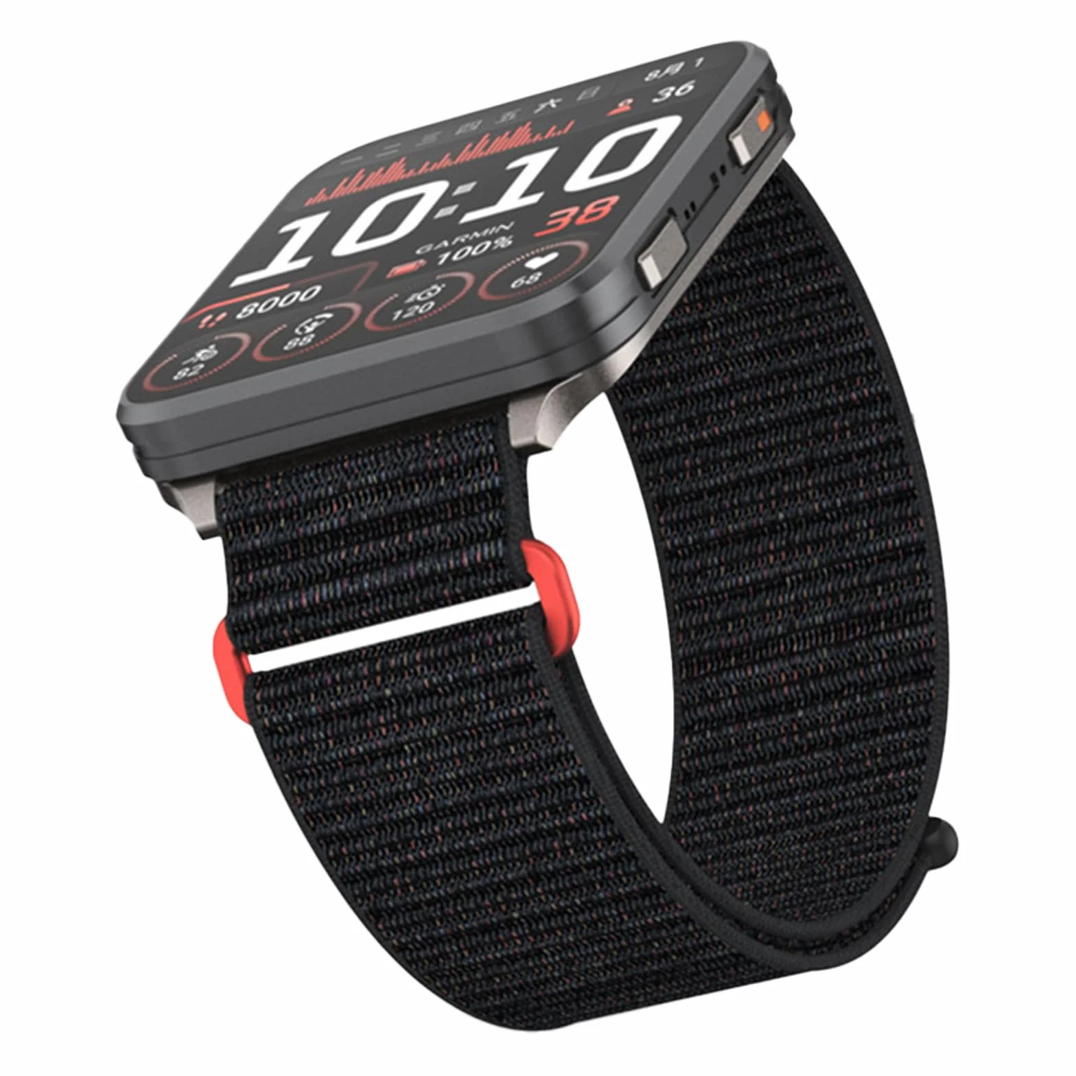 Nylonowy pasek 24 mm kompatybilny z bransoletką Garmin Venu X1 Sport dla mężczyzn i kobiet