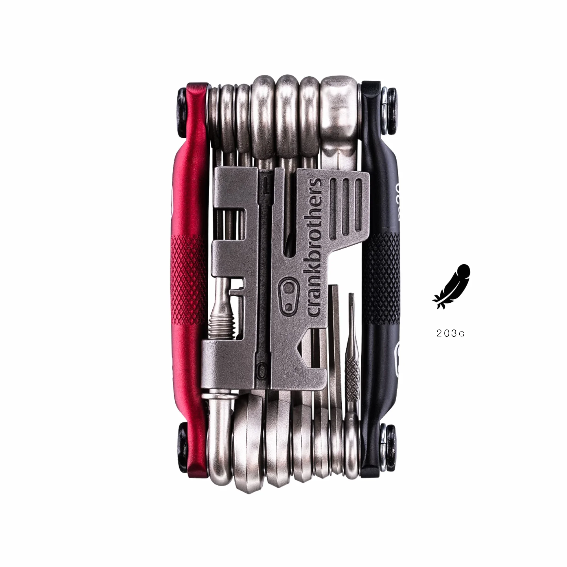 Crankbrothers Narzędzia M20 – czarne i czerwone, rozmiar uniwersalny