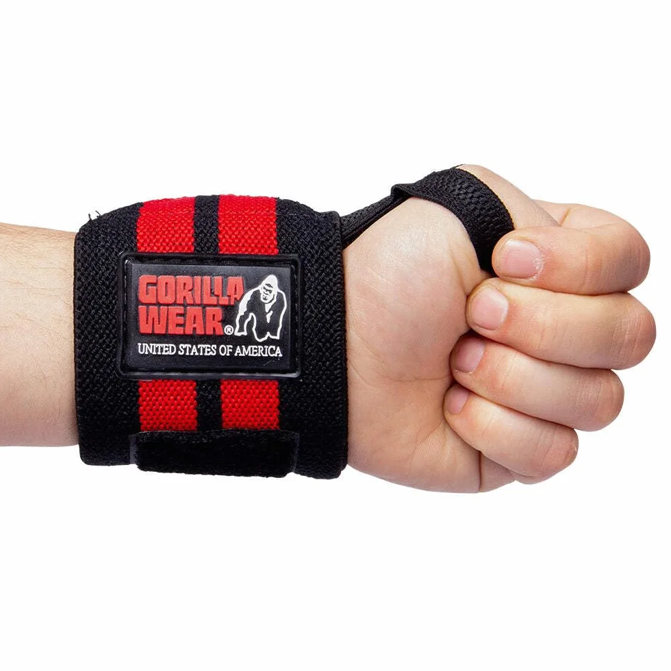 Gorilla Wear Wrist Wraps PRO Black/Red