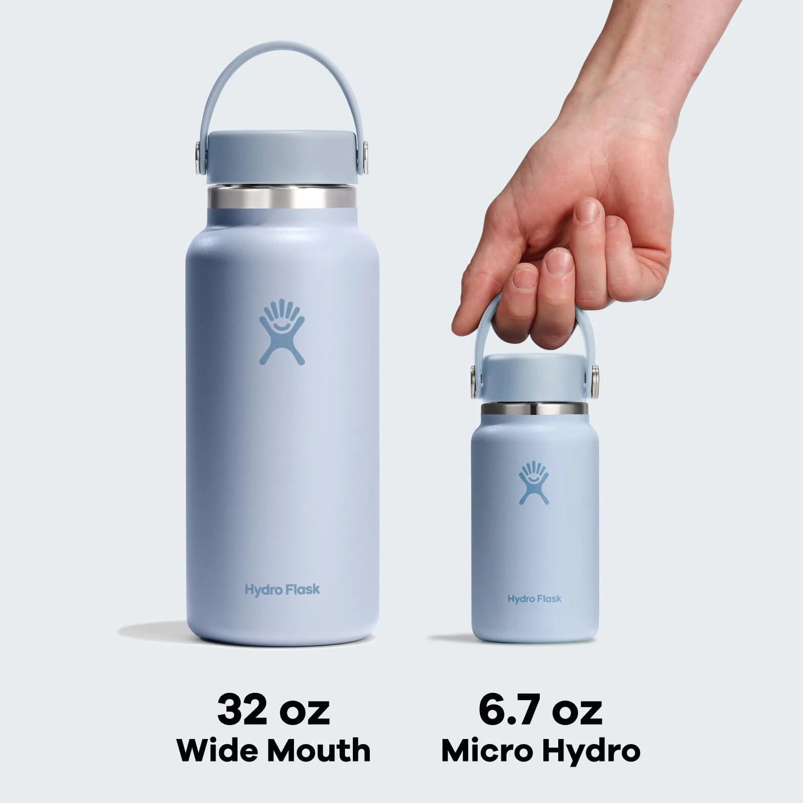 Hydro Flask Micro Hydro 200 ml – szczelna, izolowana mini butelka z paskiem na klips – zimna i ciepła do 7 godzin – kompaktowa i trwała – syrenka zielona
